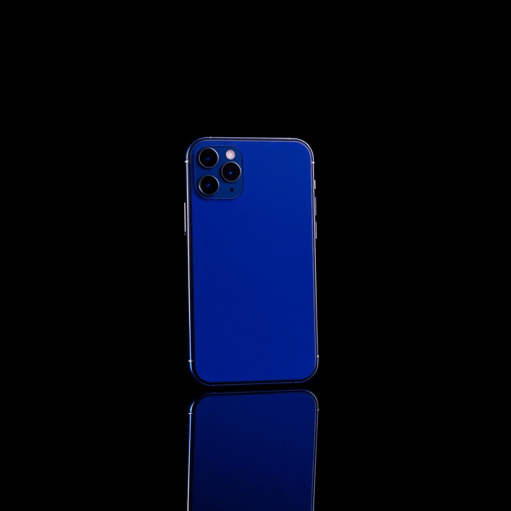 iPhone azul disponível na V7 Celulares